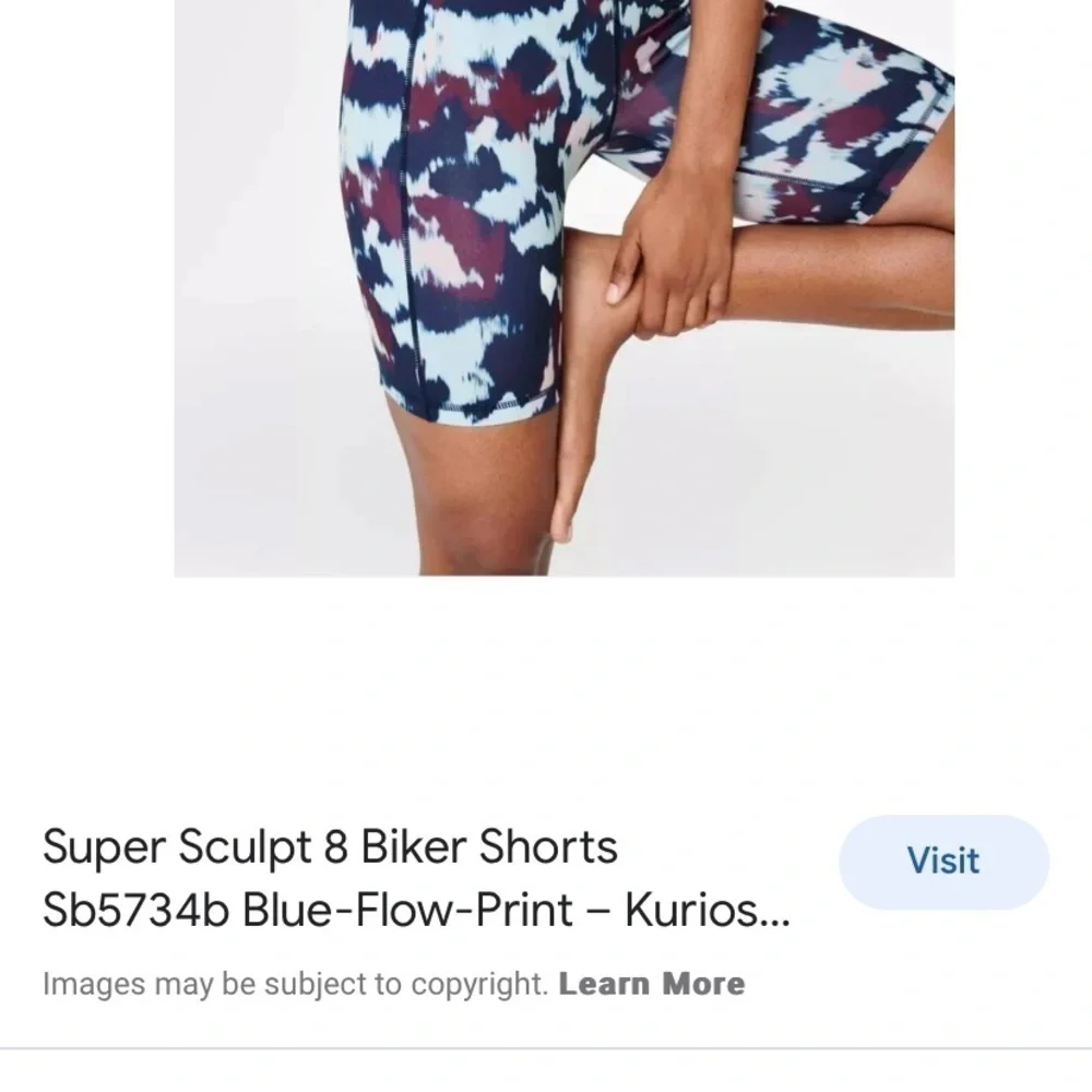 Sweaty Betty Super Sculpt 8” Multi Print Biker Shorts - Picture 7 of 7